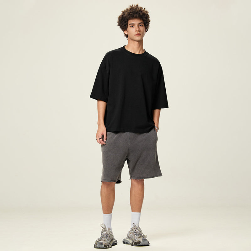 Unisex Cropped Loose T-shirt(280GSM)