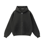 Unisex Fleece Zip-up Oversized Hoodie