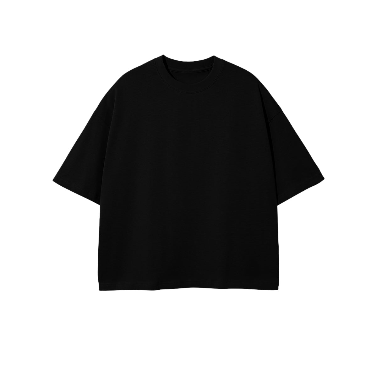 Unisex Cropped Oversized T-Shirt in Soft Combed Cotton