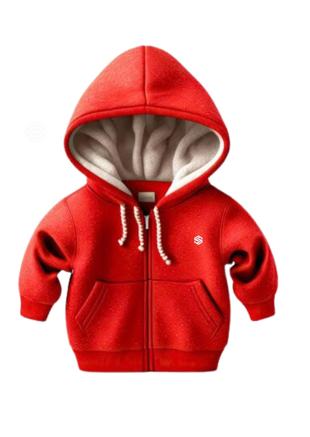 casual zipped front hoodie