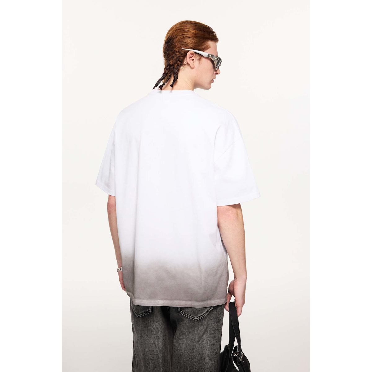 Bottom Sunfade Gradient Washed Vintage T-Shirt(250GSM)
