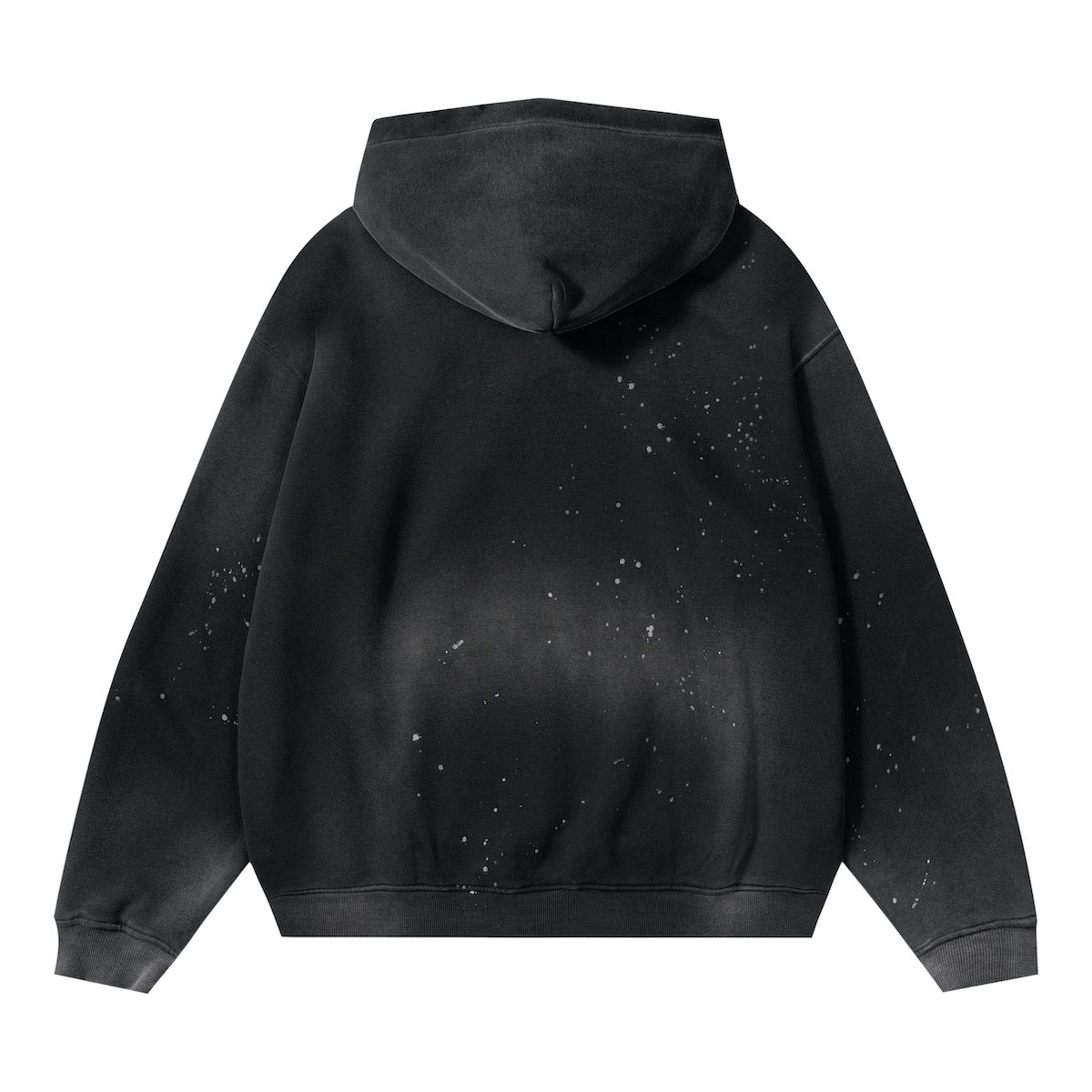Vintage Wash Frayed Fleece Hoodie(360GSM)