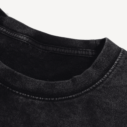 Unisex Cropped Snow Washed T-shirt(285GSM)