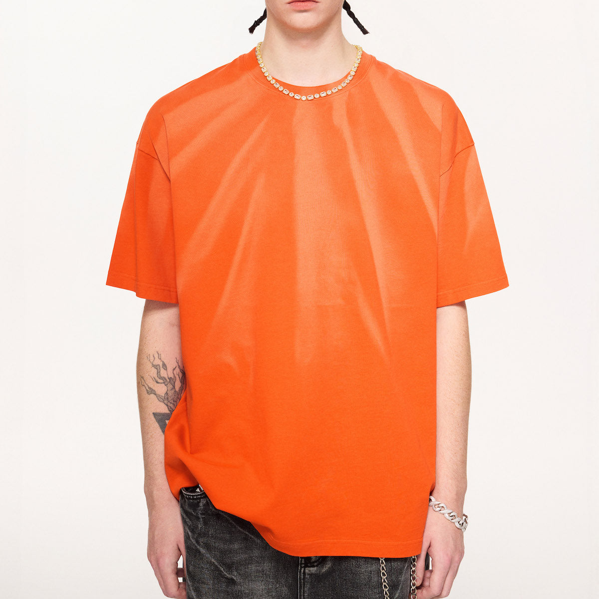 Hand-Scrunched Sunfade T-Shirt(250GSM)